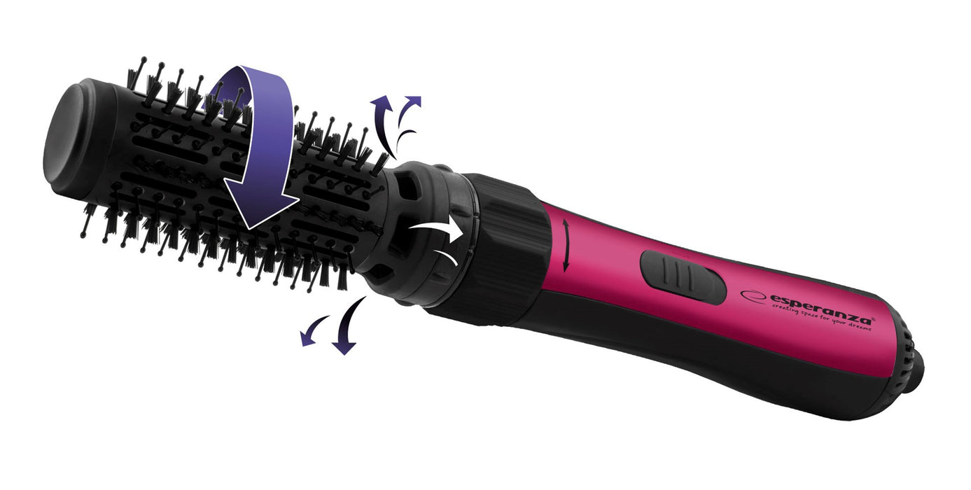 Esperanza EBL008 hair styling tool Hot air brush Black,Red 1.8 m 1000 W
