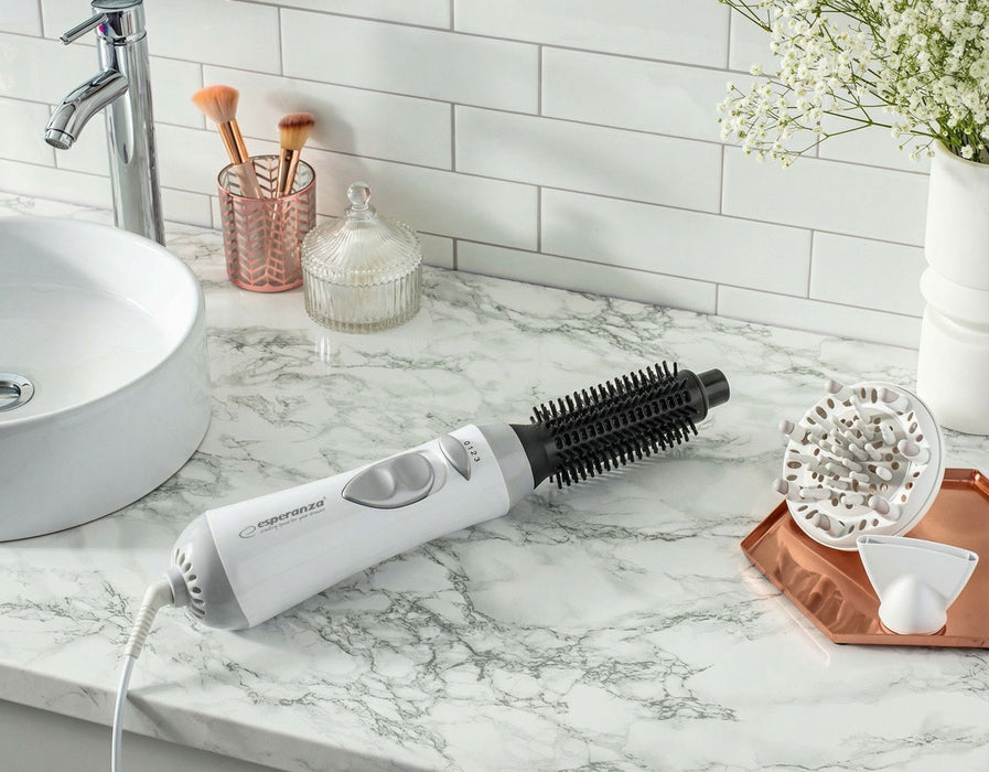 Esperanza EBL001W hair styling tool Hot air brush Warm Black,White 1.6 m 400 W