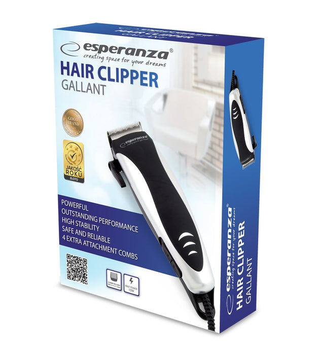 Esperanza EBC005S hair trimmers/clipper Black, White