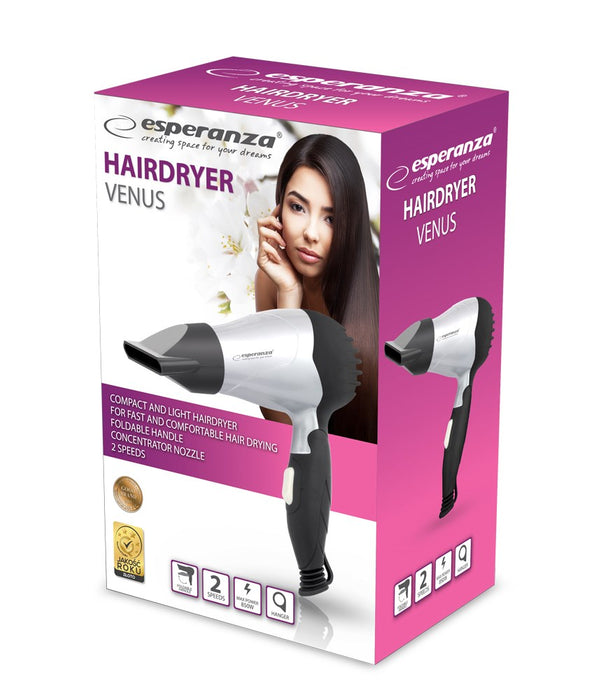 Esperanza EBH002S Hair dryer Silver / Black 850 W