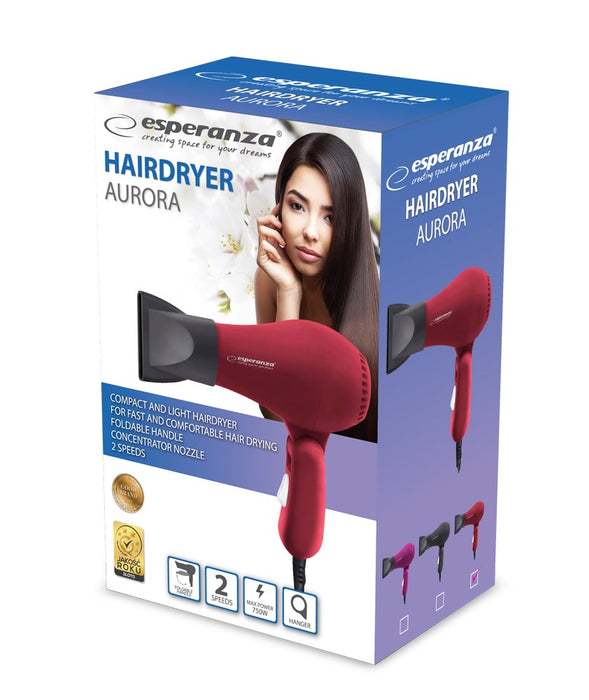 Esperanza EBH003R Hair dryer 750 W Red