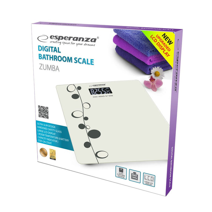 Esperanza EBS005 personal scale Rectangle White Electronic personal scale
