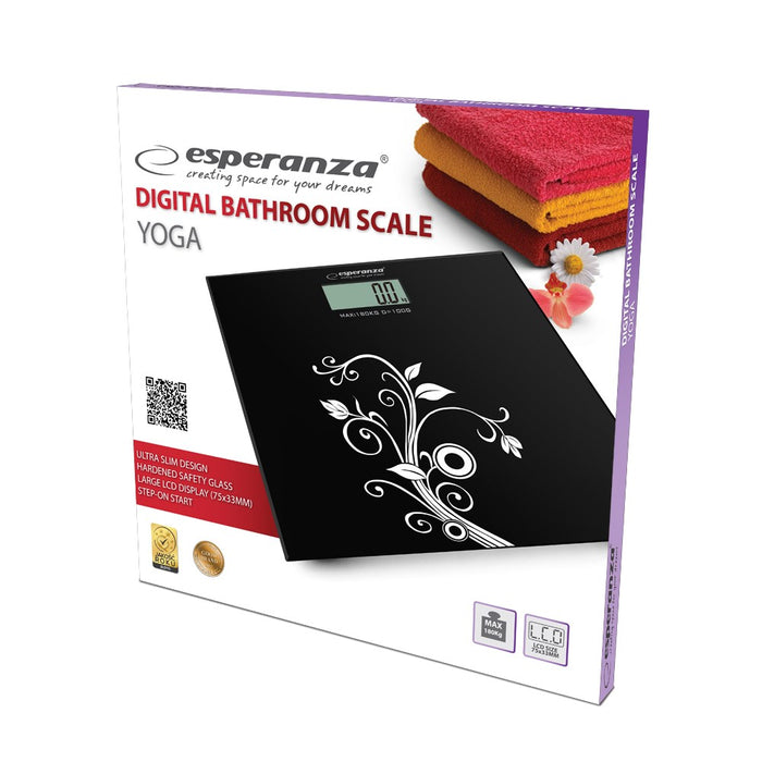 Esperanza EBS003 personal scale Electronic personal scale Square Black,White