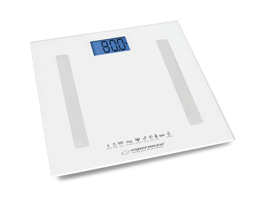 Esperanza EBS016W personal scale Square White Electronic personal scale