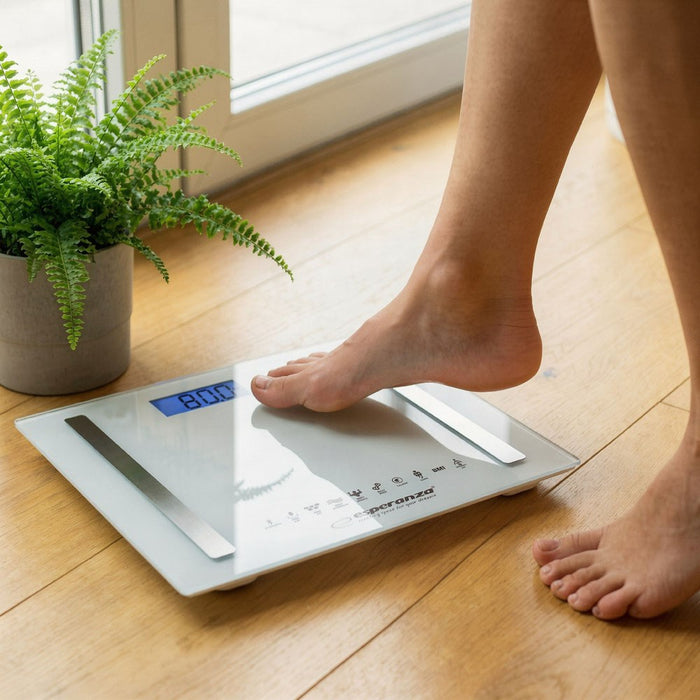 Esperanza EBS016W personal scale Square White Electronic personal scale
