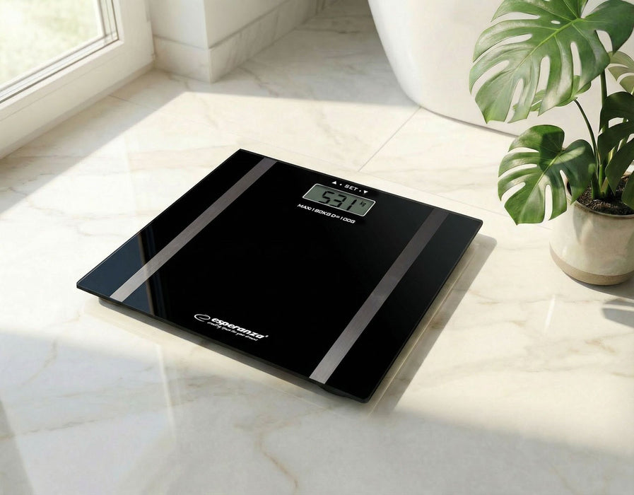 Esperanza EBS018K personal scale Electronic personal scale Rectangle Black