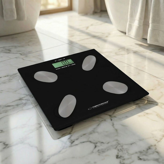 Esperanza EBS022K personal scale Electronic personal scale Square Black
