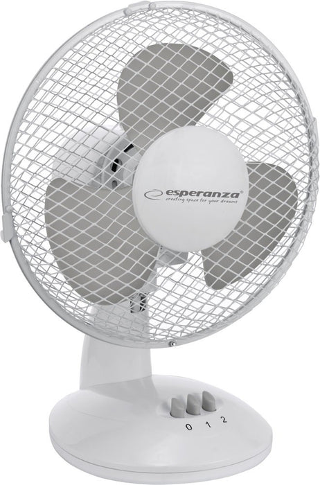 Desktop fan 9" Esperanza EHF004WE ZEPHYR White-Gray