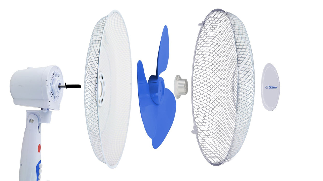 Esperanza EHF001WB, 16 '' standing fan, White/Blue