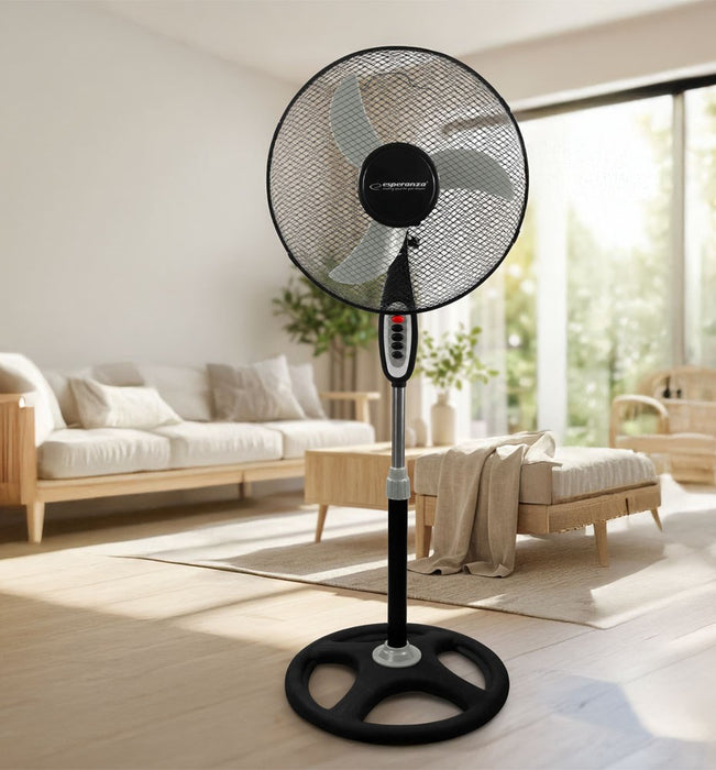 Esperanza EHF002KE, 16 '' standing fan, Black and Gray