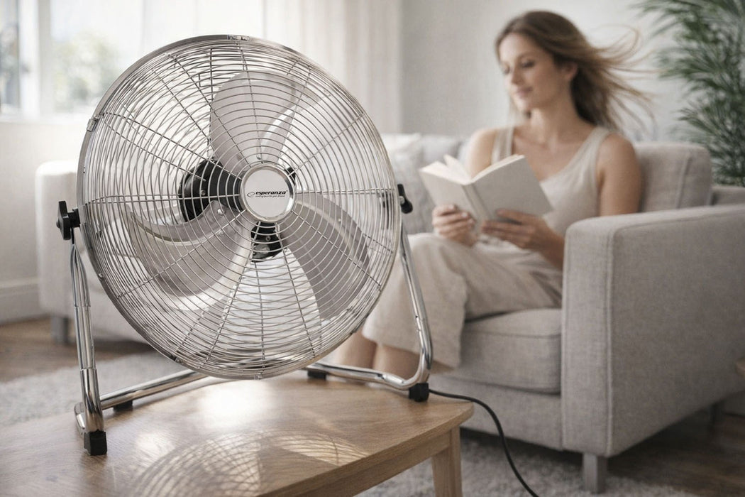 Circulation fan 18'' ESPERANZA EHF006 CYCLONE Chrome