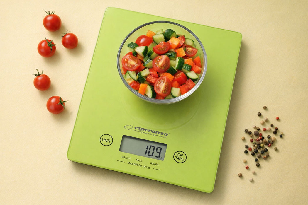 Esperanza EKS002G kitchen scale Electronic kitchen scale Green,Yellow Countertop Rectangle