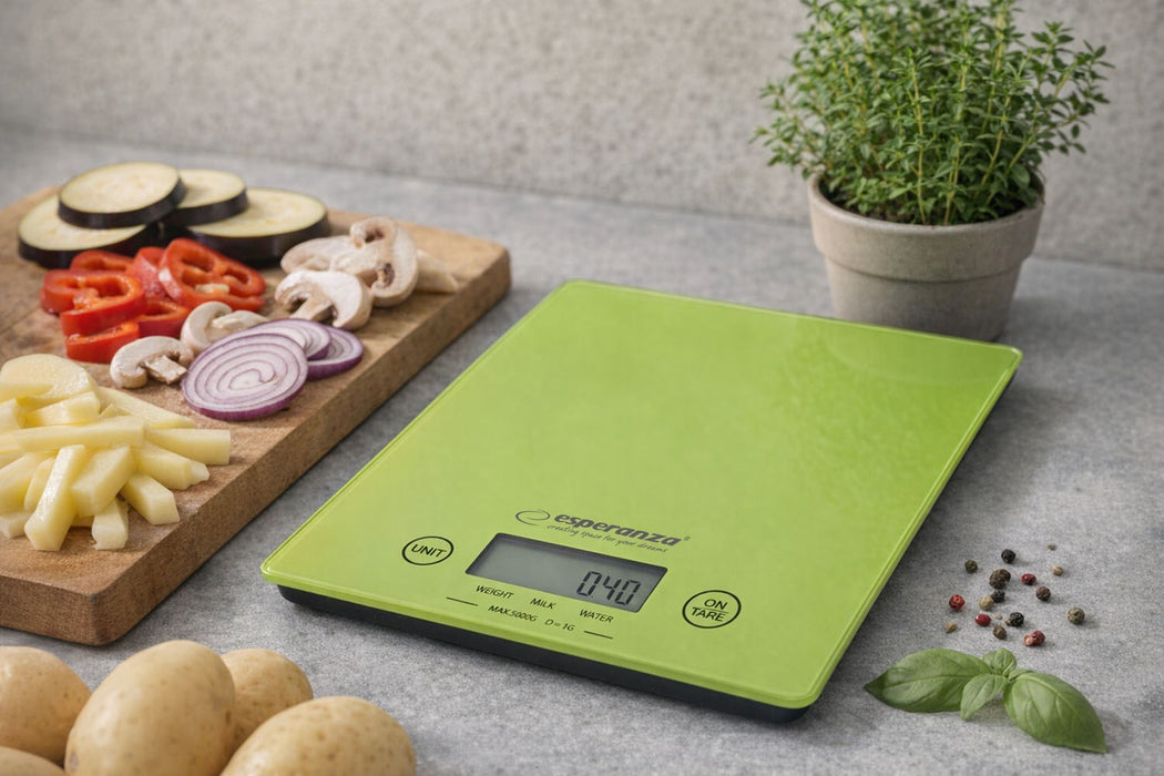 Esperanza EKS002G kitchen scale Electronic kitchen scale Green,Yellow Countertop Rectangle