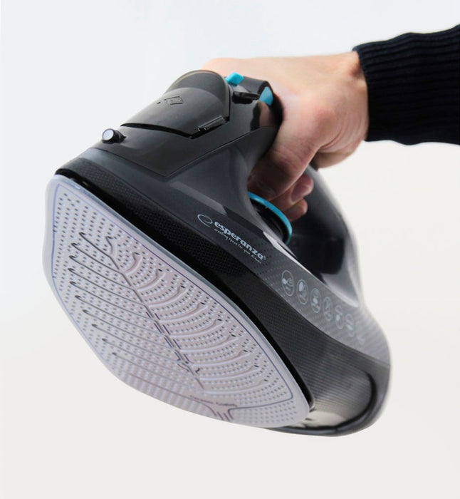 Esperanza EHI010 Steam iron Ceramic soleplate Grey, Black 2600 W