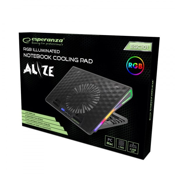 Esperanza ALIZE cooling pad with RGB lighting