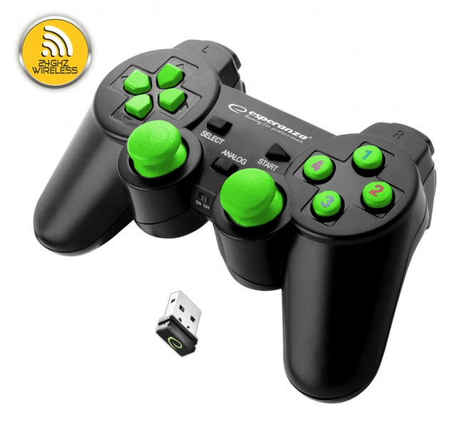Esperanza Wireless Joystick Gladiator Green