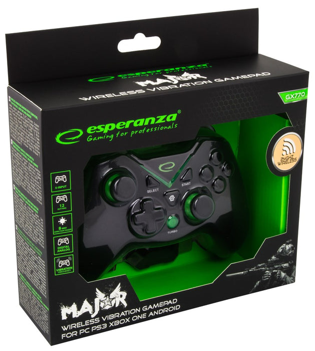 Esperanza EGG112K Game Controller Gamepad PS3, XBOX ONE, PC USB 2.0 Black