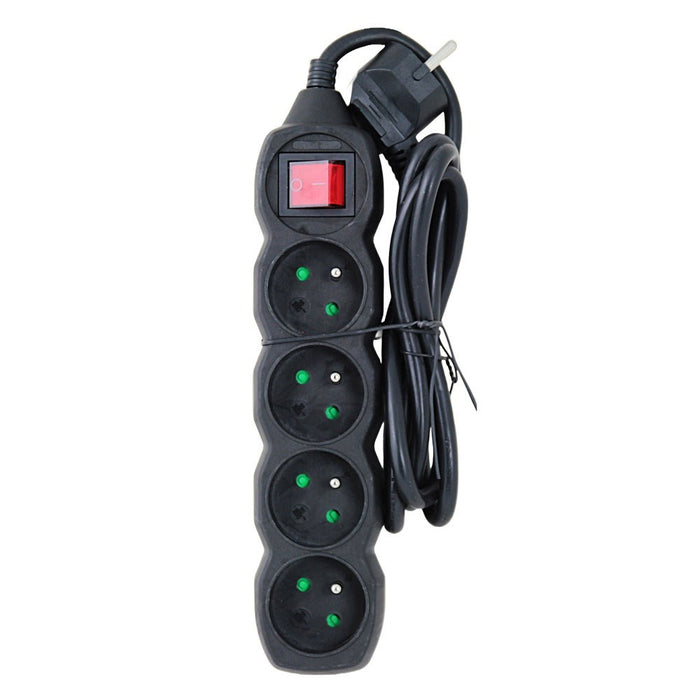 Esperanza ELK212K power extension 1.5 m 4 AC outlet(s) Indoor Black