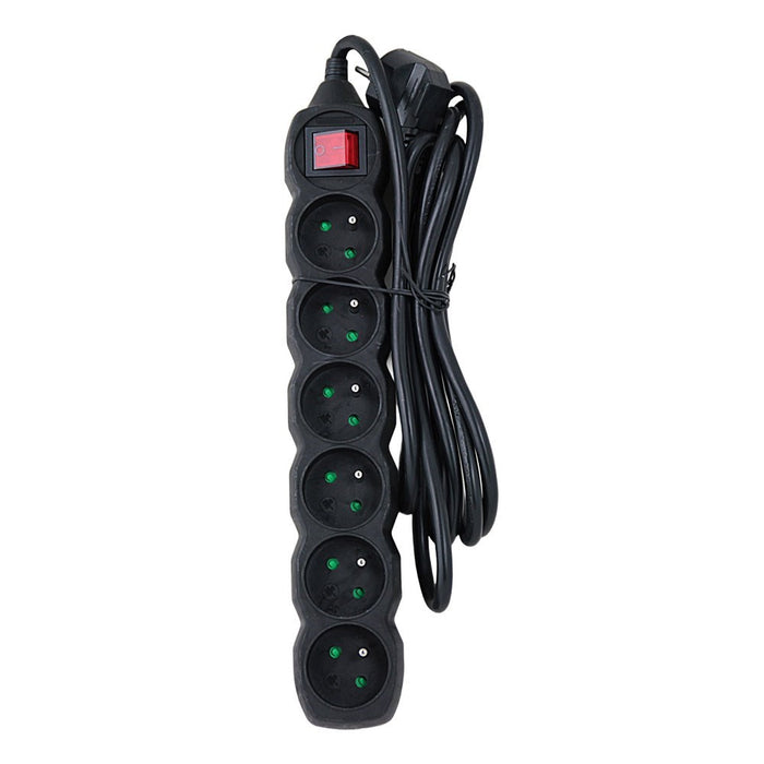 Esperanza ELK218K power extension 3 m 6 AC outlet(s) Indoor Black