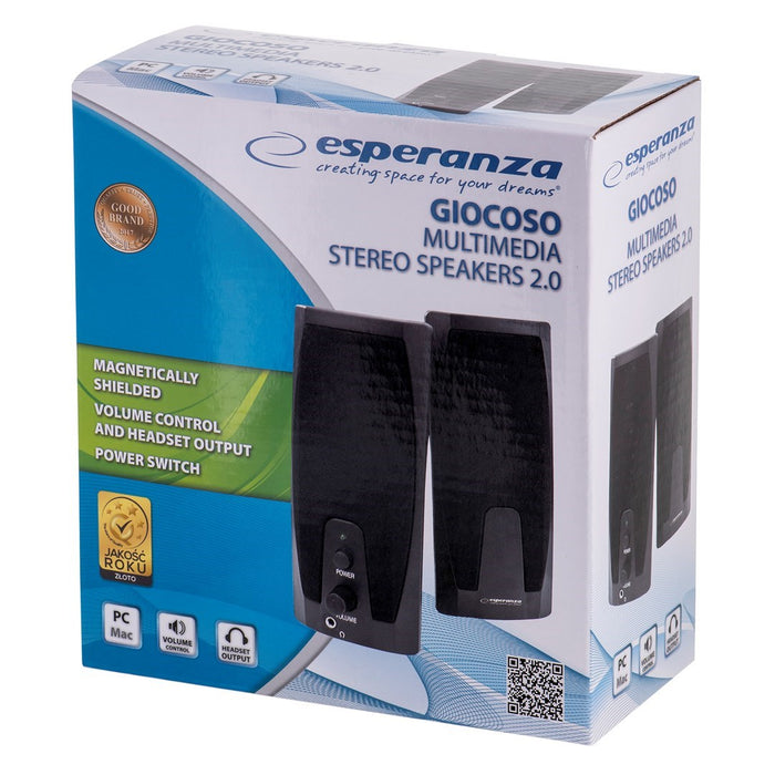 Esperanza EP110 loudspeaker 2-way Black Wired 6 W