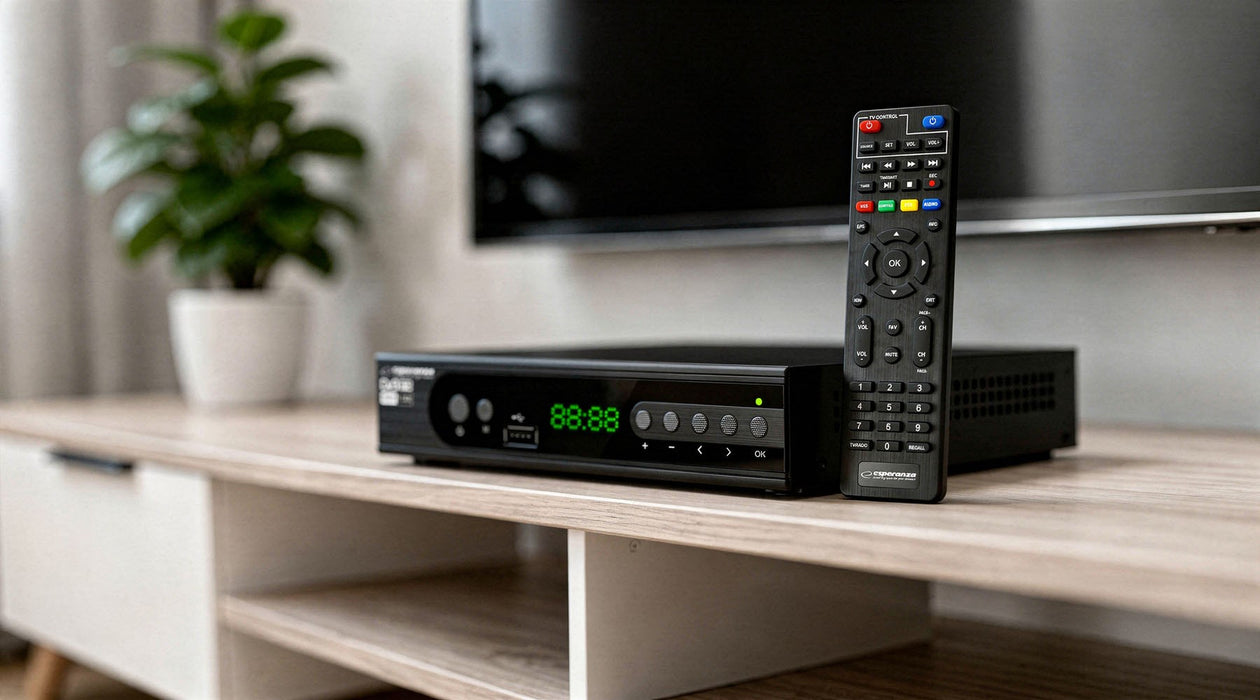 Esperanza EV106P Digital DVB-T2 H.265/HEVC tuner, Black