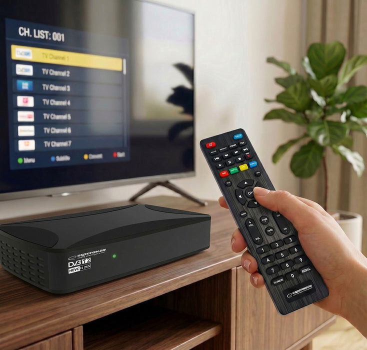 Esperanza EV108R TV set-top box Cable Black