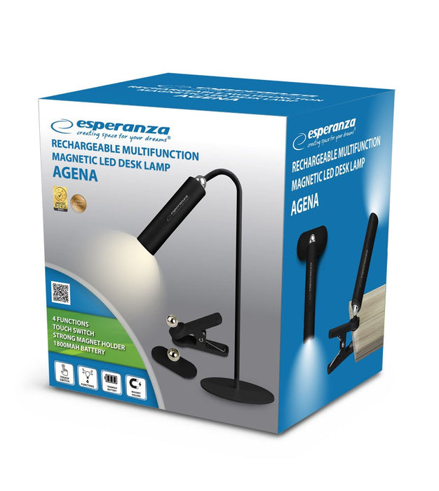 Esperanza ELD118K LED desk lamp 3in1 Black