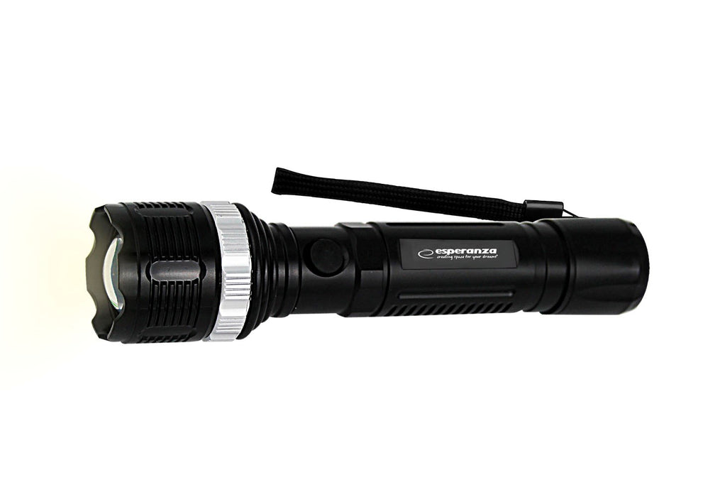 Esperanza EOT068 Flashlight Black, Rechargeable LED Flashlight