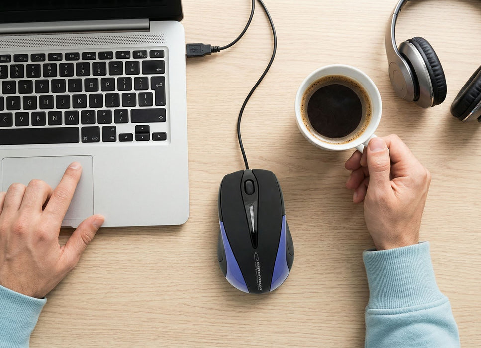 Esperanza EM102B mouse USB Type-A Optical 800 DPI