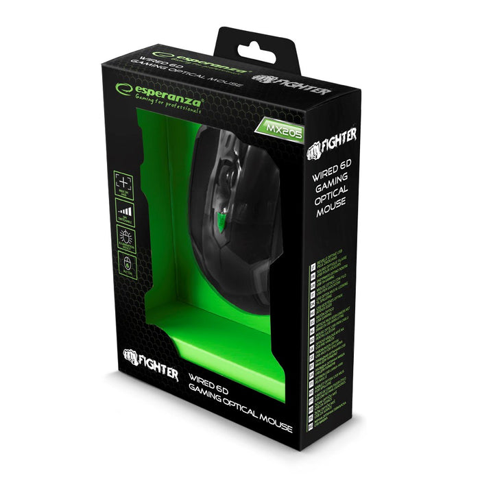 Esperanza gaming mouse Fighter Green