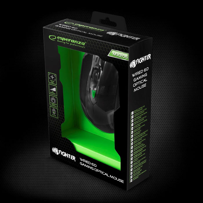 Esperanza gaming mouse Fighter Green