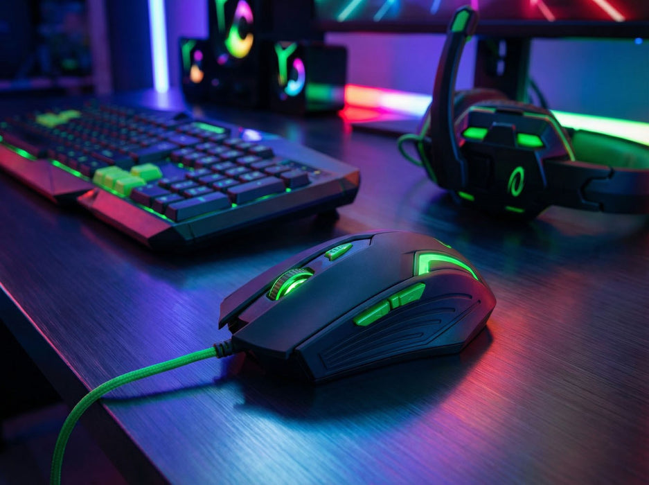 Esperanza gaming mouse Fighter Green