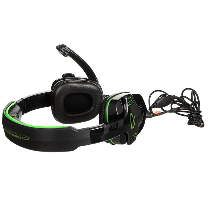 Esperanza Headphones+microphone RAVEN Green