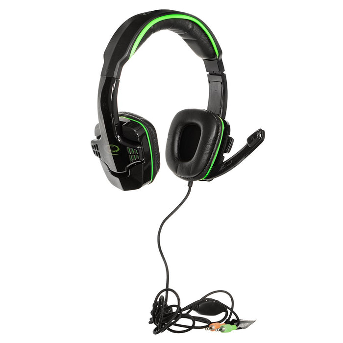 Esperanza Headphones+microphone RAVEN Green