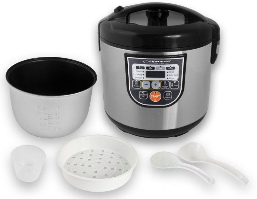 Esperanza EKG011 multi cooker 5 L 860 W Black, Stainless steel
