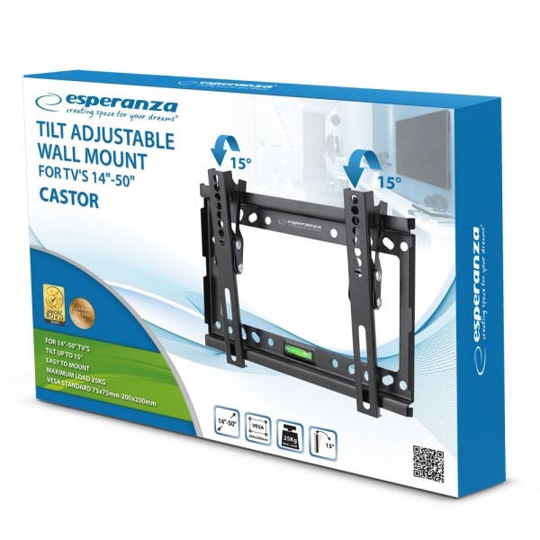 Esperanza ERW010 TV mount/stand 127 cm (50") Black