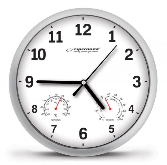Esperanza EHC016W wall/table clock Quartz clock Round White