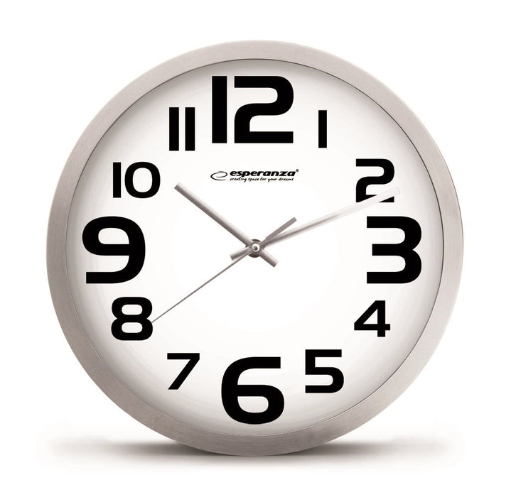 Esperanza EHC013K Wall Clock - Zurich - Black Quartz clock Oval Black, White