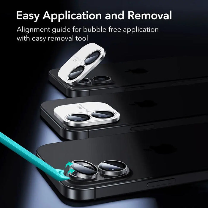 ESR Armorite Camera Cover for iPhone 16 / 16 Plus / 17 - Transparent - Cell phone tempered glass<<<HurtelXML