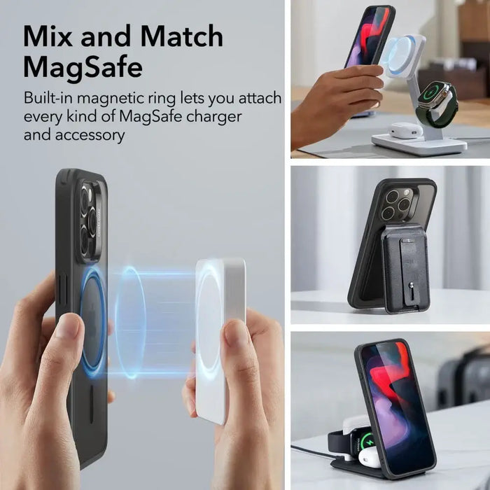 ESR Classic Hybrid (HaloLock) Case for iPhone 15 Pro Max (black) - Protective cases for smartphones<<<Cases<<<GSM