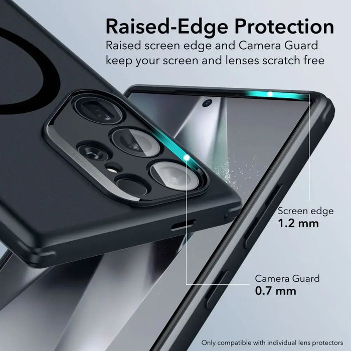 ESR Classic Hybrid Halolock Case for Samsung Galaxy S24 Ultra - Matte Black - Cell phone cases and covers<<<HurtelXML