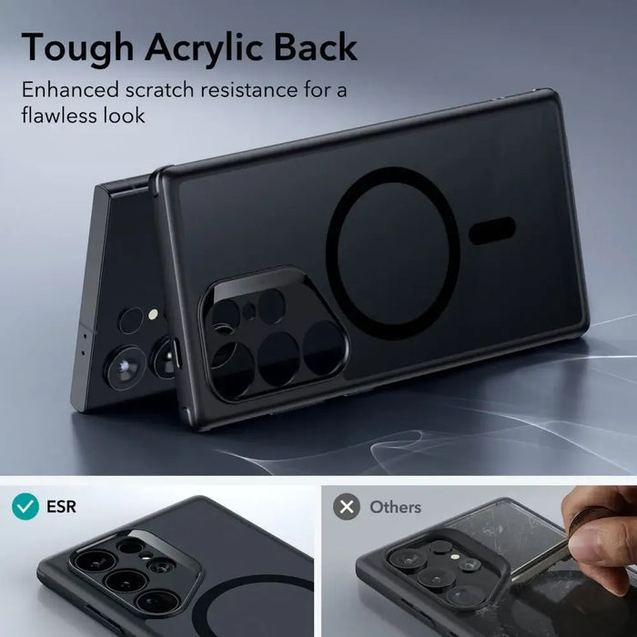 ESR Classic Hybrid Halolock Case for Samsung Galaxy S24 Ultra - Matte Black - Cell phone cases and covers<<<HurtelXML