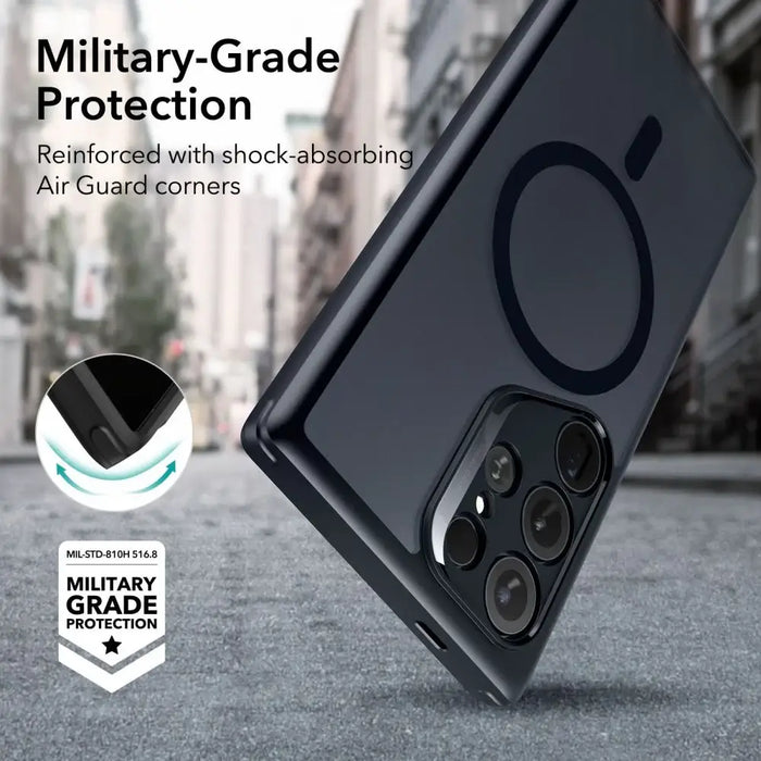 ESR Classic Hybrid Halolock Case for Samsung Galaxy S24 Ultra - Matte Black - Cell phone cases and covers<<<HurtelXML