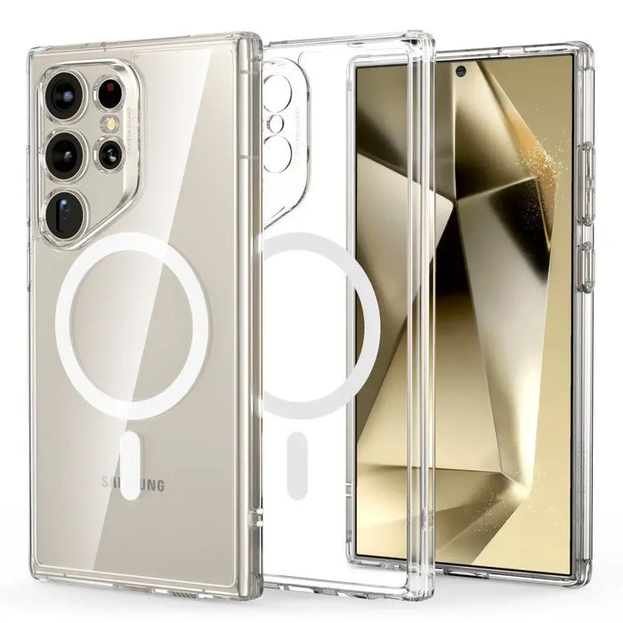 ESR Classic Hybrid Halolock Case with MagSafe for Samsung Galaxy S24 Ultra - Clear - Cell phone cases