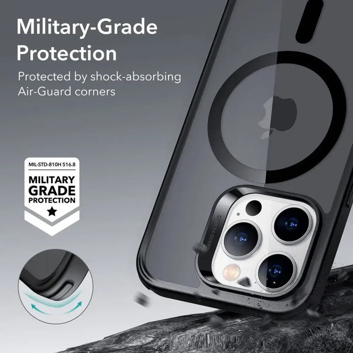 ESR Classic Hybrid Halolock MagSafe Case for iPhone 14 Pro Max - Matte Black - Protective cases