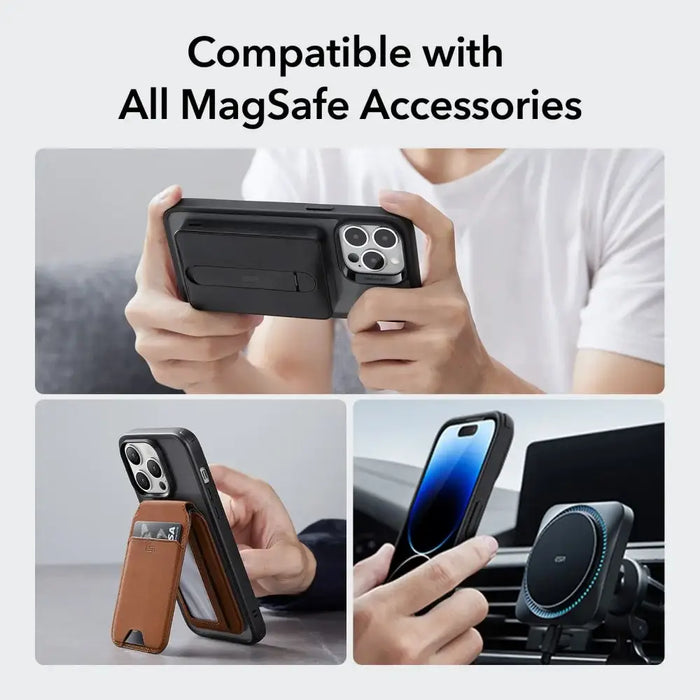 ESR Classic Hybrid Halolock MagSafe Case for iPhone 14 Pro Max - Matte Black - Protective cases
