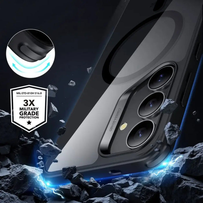 ESR Classic Hybrid Halolock MagSafe Case for Samsung Galaxy S25+ - Clear Black - Cell phone cases and covers<<<HurtelXML