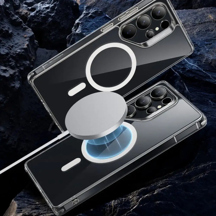 ESR Classic Hybrid Halolock MagSafe Case for Samsung Galaxy S25 Ultra - Clear - Cell phone cases and covers<<<HurtelXML