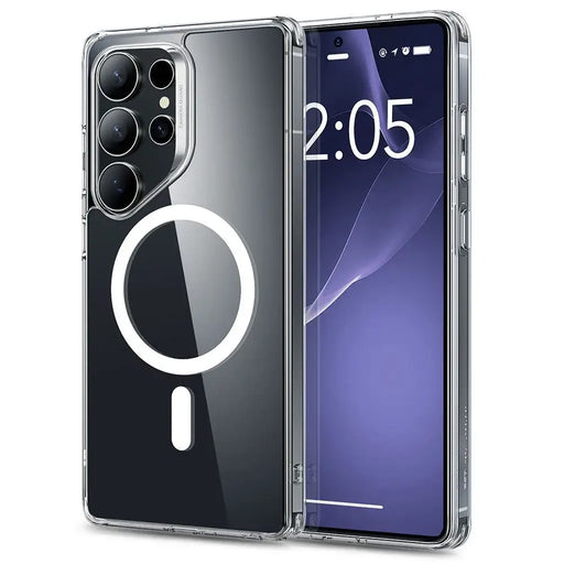 ESR Classic Hybrid Halolock MagSafe Case for Samsung Galaxy S25 Ultra - Clear - Cell phone cases and covers<<<HurtelXML