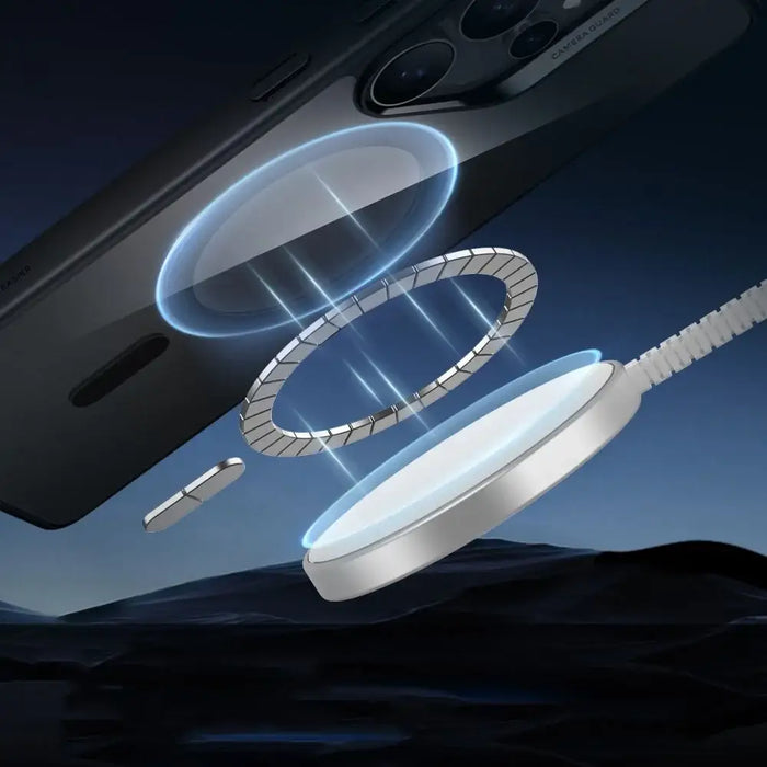 ESR Classic Hybrid Halolock MagSafe Case for Samsung Galaxy S25 Ultra - Clear Black - Cell phone cases